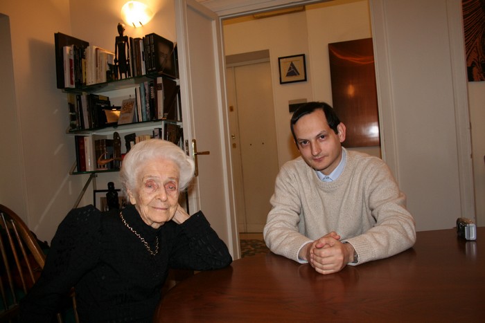 Prof. Levi-Montalcini and Dr. Bertelli 15 years ago